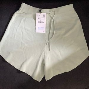 Zara mint green shorts